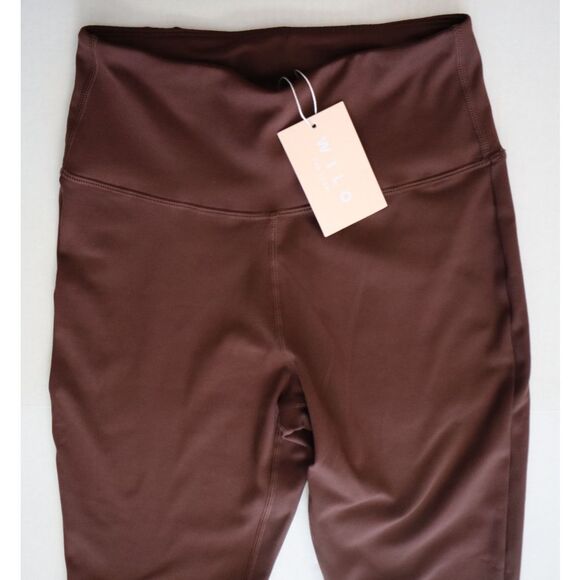 Wilo The Label WL-239 Women Sz S Chocolate Brown Flare Leg Leggings & Sports Bra - Picture 10 of 15